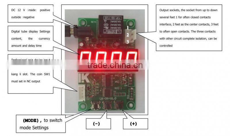 LK501 Coin operated time control board used in coin-operated binoculars