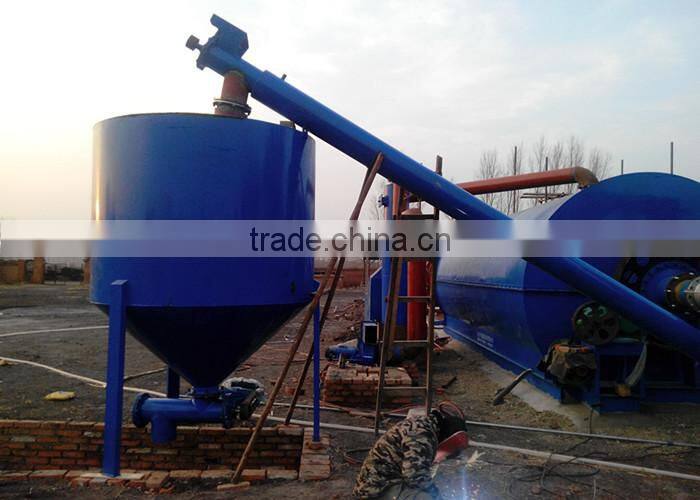 The Newest Project Fully Automatic Continuous Waste Tire Machine With Free Burner