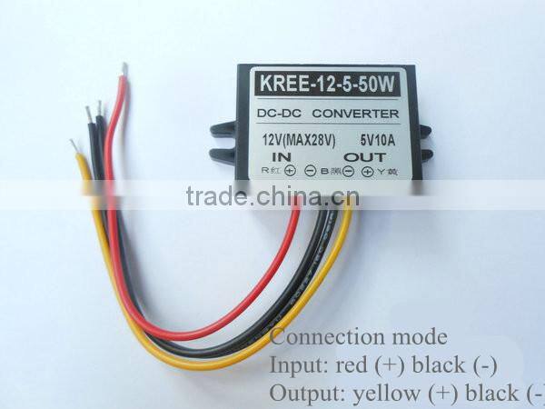 12V turn 5V 24V car power converter switch 5V buck module DC-DCLED car screen with 3 P10
