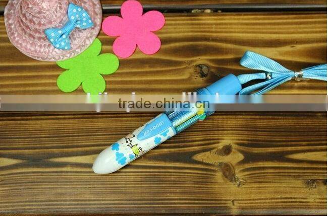 2014 Hot-selling 10 colors ball point pen with high quality and low price