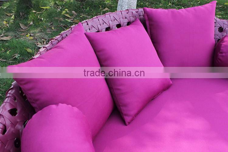 Colorfurl Plastic Rattan Furniture Lying Bed