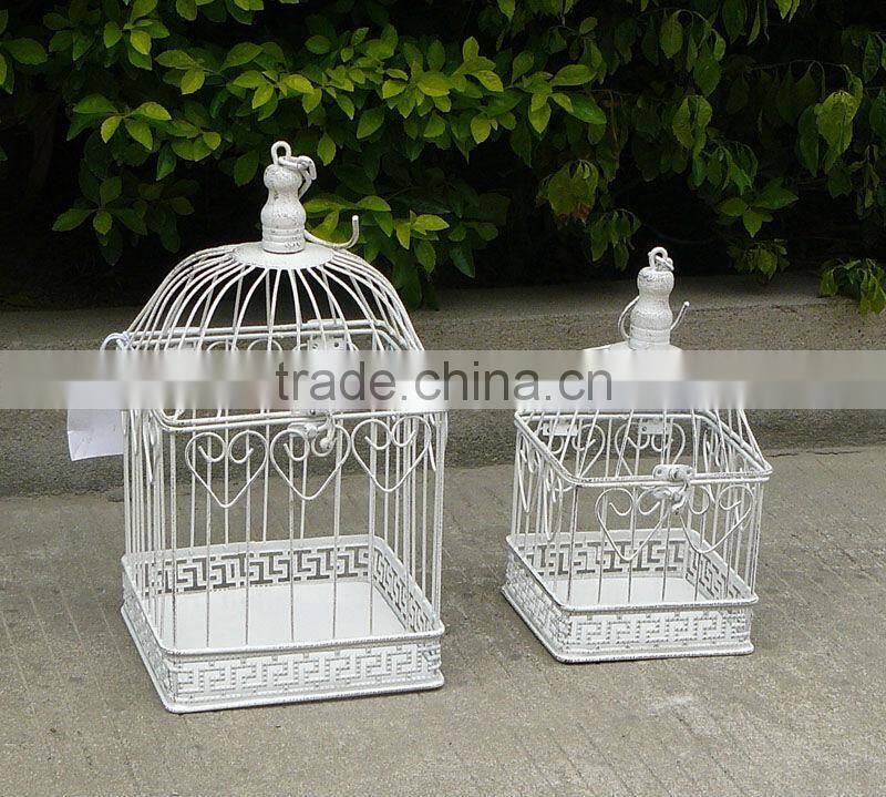 Simple pretty bird cage card holder