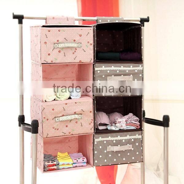 Eco Friendly Non Woven Fabric Hanging Organizer Storage Plastic Pocket Hanging Organizer