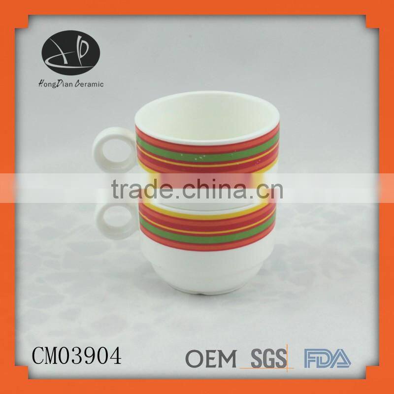 Factory direct low price good quality ceramic wholesale nescafe red heart shaped coffee cups