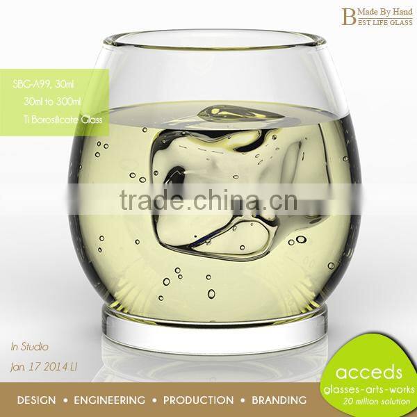 European Fancy Christmas Clear Decorative Pyrex OEM Wine Glasses