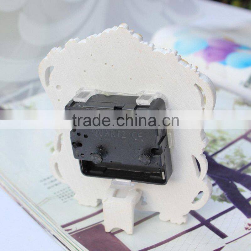 resin Petite Floral rose Alarm Clock/table alarm clock/rose desk clock