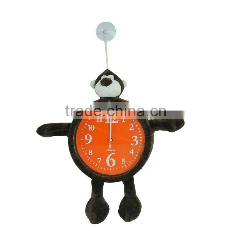 Supply fashion plush animals wall clock small order