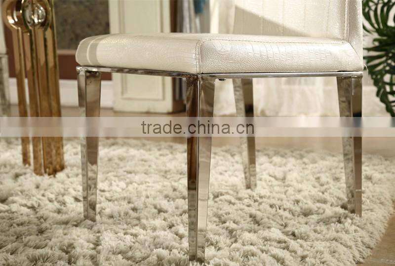 hot sale simple design stainless steel legs dining chair