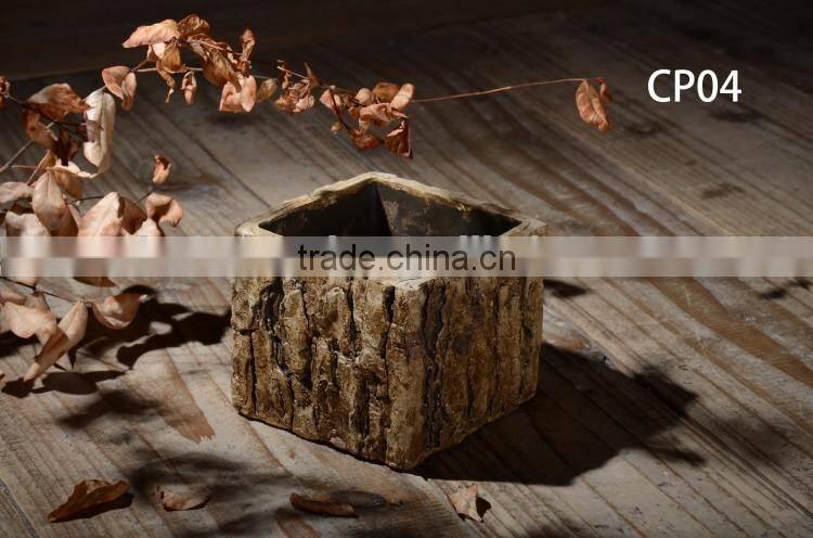 Factory hot sale indoor cement garden flower pot