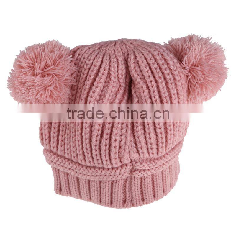 Warm Children Knitting Woolen Hat Comforatble Winter Kids Boy Girl Cap