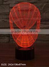 3D optical illusion Halloween pumpkin shape decoration desktop night light