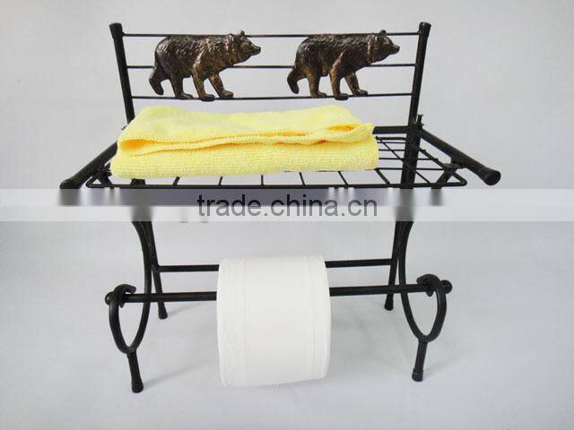 Animal Design Metal Towel Holder bathroom tissue towel rack