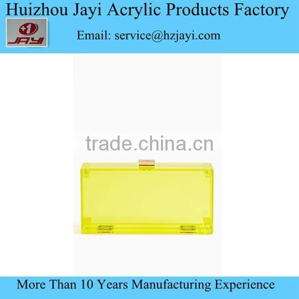 Jayi acrylic Fatory Acrylic clear lucite beautiful young women ladies shoulder handbag sale