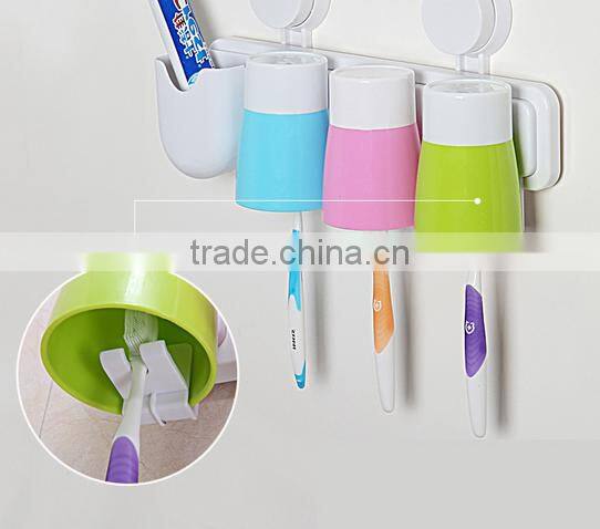 beautiful bathroom three set series/plastic toothbrush holders sets /Bath bottles toothbrush cup soap box