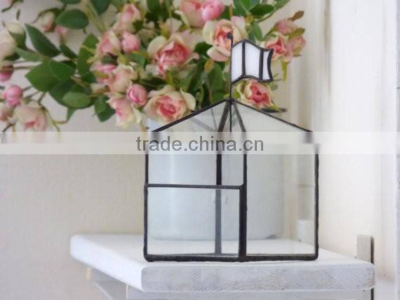 A Jewelry Box Classic House Shaped A Stained Glass Terrarium