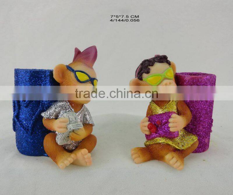 New design polyresin monkey for 2016 russia new year