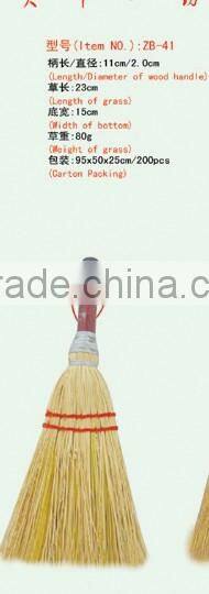 cheap natural grass short handle brush