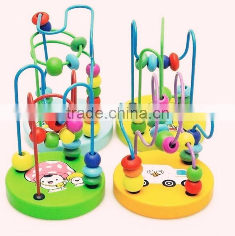 2015 Hot Children Baby Colorful plastic Mini Around Beads Educational Game Toy