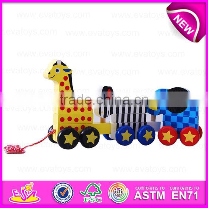 Hot sale high quality Wooden Baby Push and Pull crocodile toy,Promotional gift wooden push up toyin bulk W05B082-A1