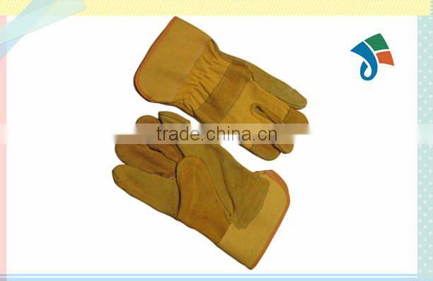 10.5" length Working gloves Pig split leather work gloves
