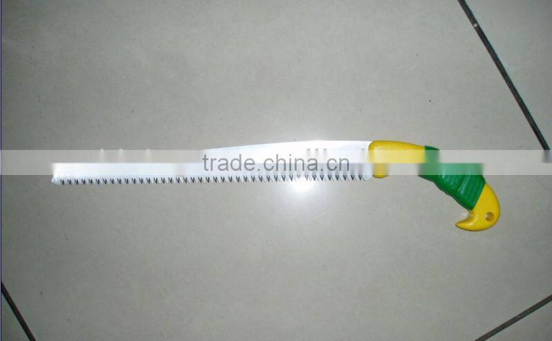 wooden handle hand saw to cut tree