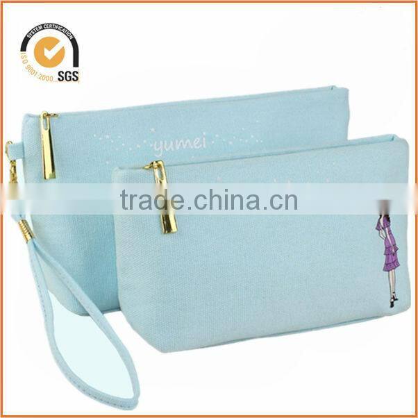 6210 chiqun DONGGUAN new style dongguan factory custom cotton canvas zipper pouch