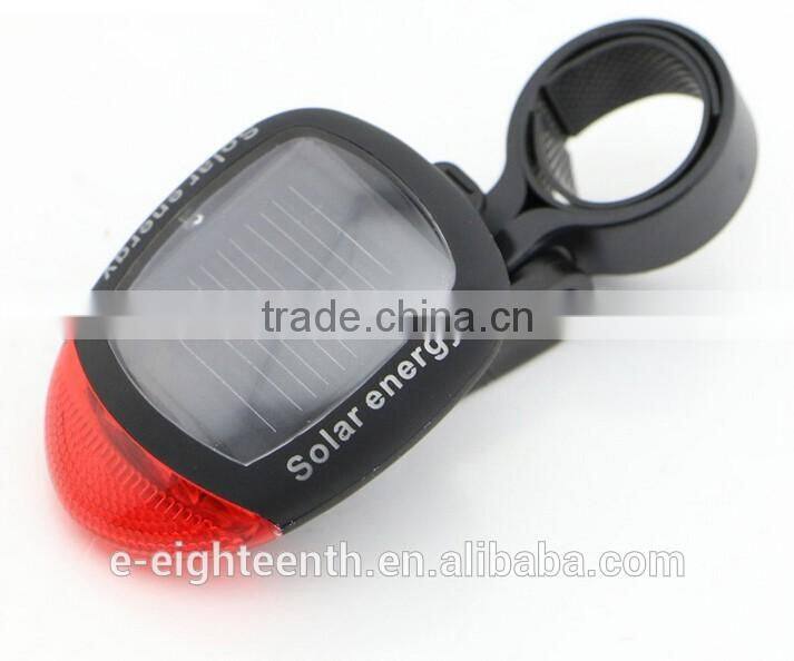 2016 New hot Bicycle Bike Cycling Solar Energy Strobe Flash LED Rear Tail Safety Light Lamp