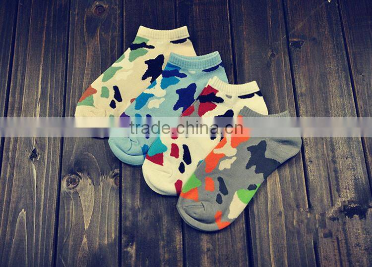 Top Sale Men's Boat Socks Camouflage Socks Customized Fashion Socks