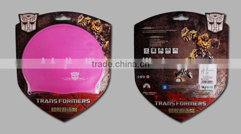 animal print silicone swimming cap,swimming costume