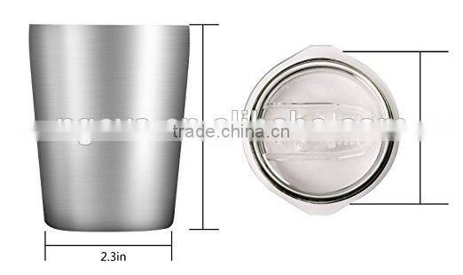 8.5 Ounce 24h Cold-keeping Double Wall Vacuum Stainless Steel Insulated Tumbler Travel Mug