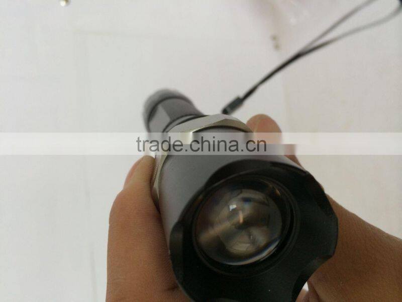 Police Explosion-proof Aluminum Flashlight LED Rechargeable