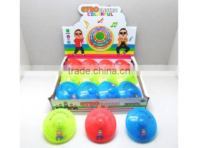 spinning top flashing