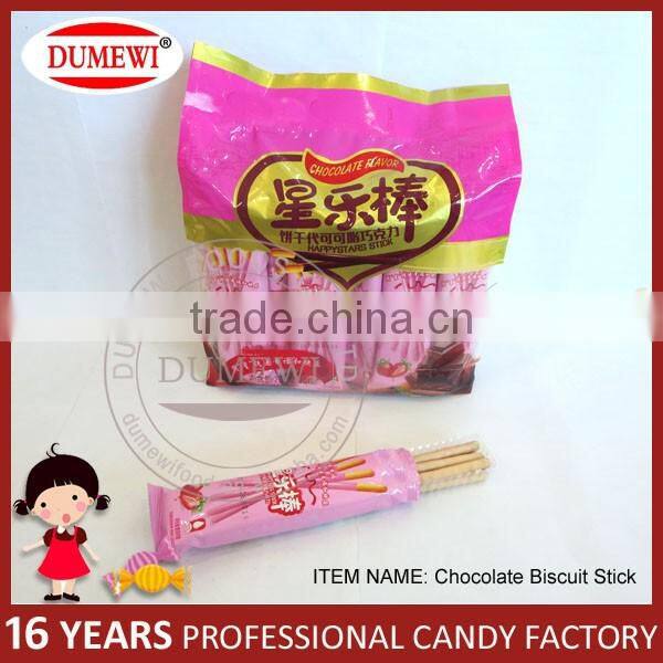 Strawberry Coated Biscuit Stick/ Cookies Stick