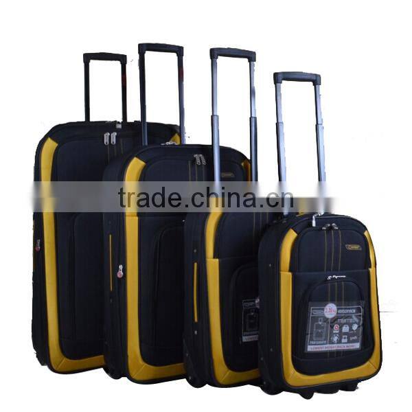 Pressional stock luggage trolley bag supplier from china