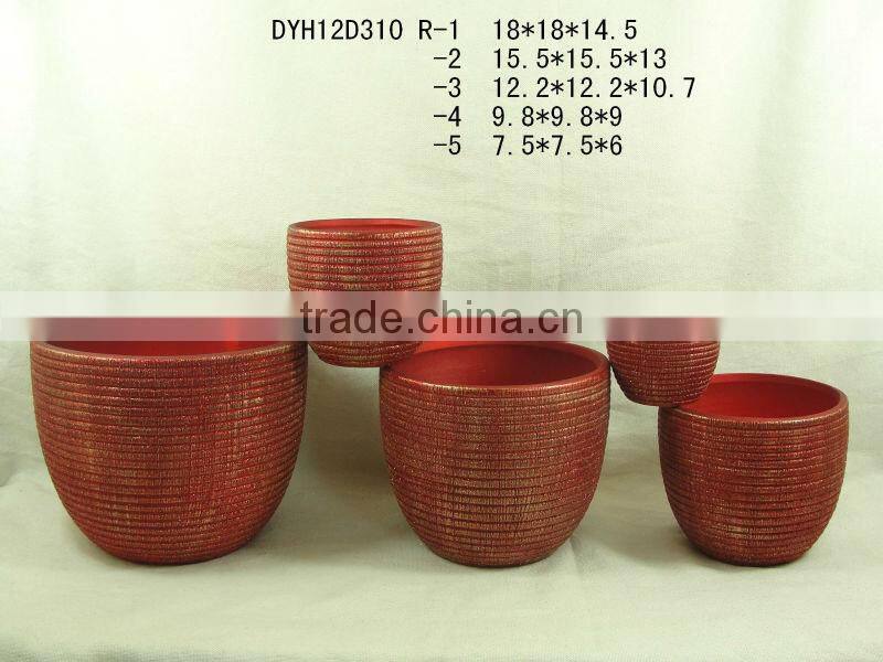 hot sell various shapes ceramic flower pots