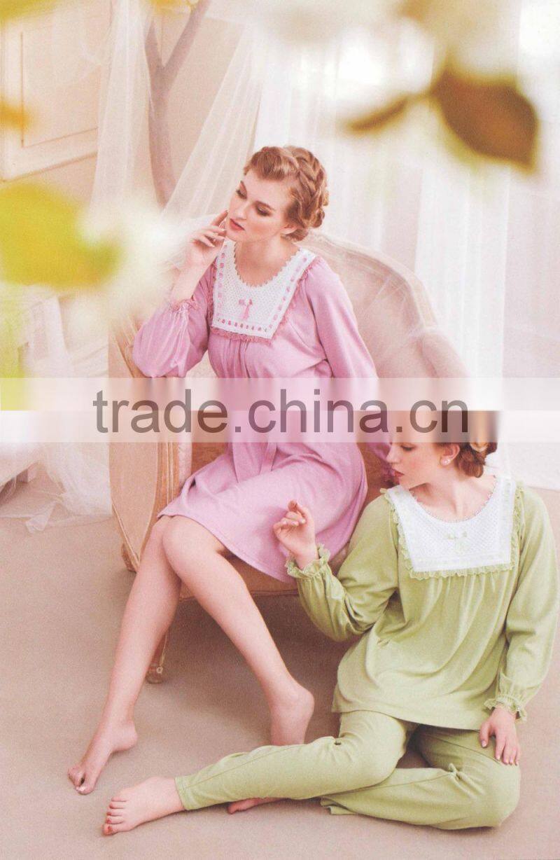 plus size fashion women sexy nightgown cotton