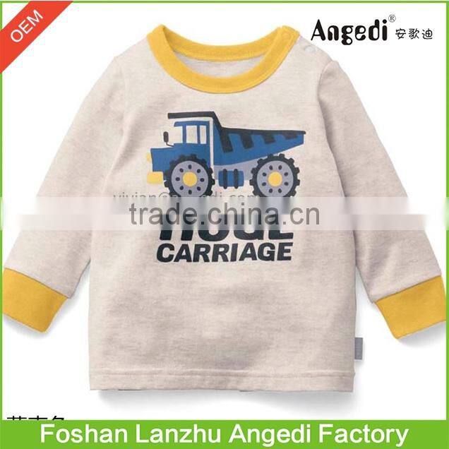 Kids wear Toddler Boys Active Long Sleeve Athletic jumper top Graphic t shirt Thermal Top