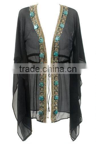 Printed Chiffon Beach Kaftan