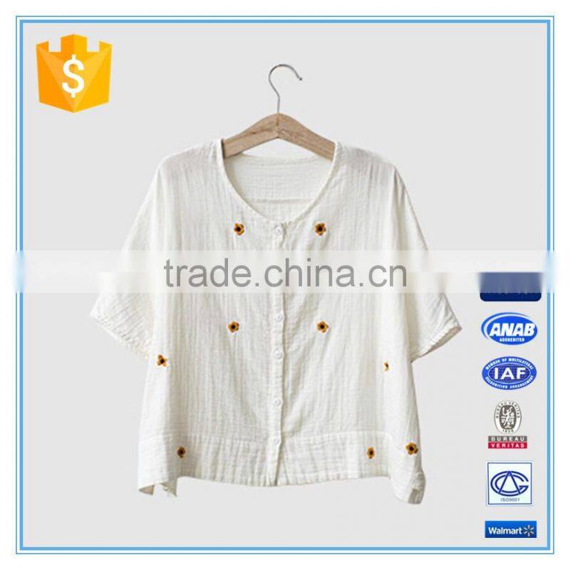 New design custom t shirt Sweatshirts office lady shirt with high quality