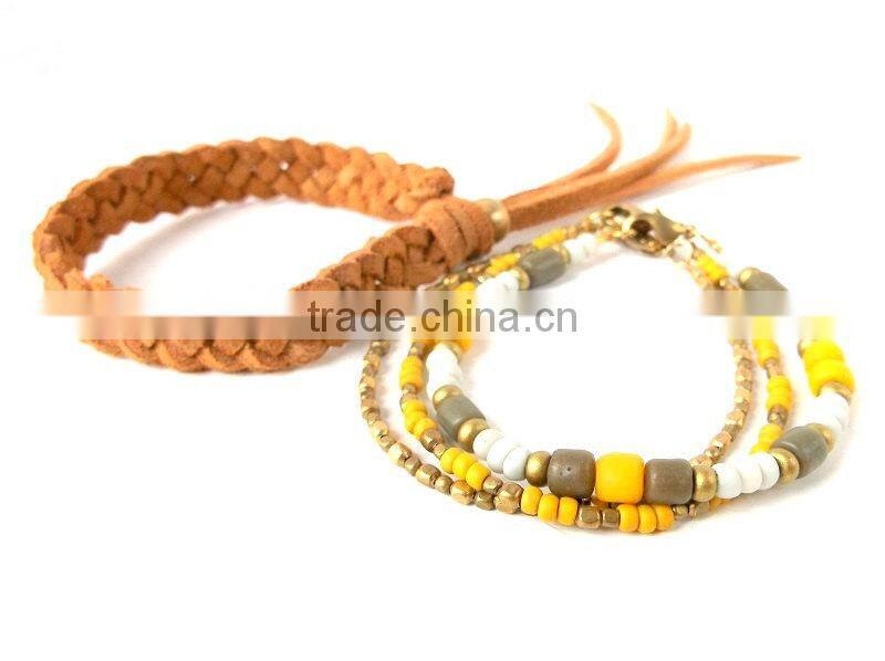 suede leather wrap Bracelet, handwoven leather Bracelet, Bohemian bracelet, braided Friendship bracelet
