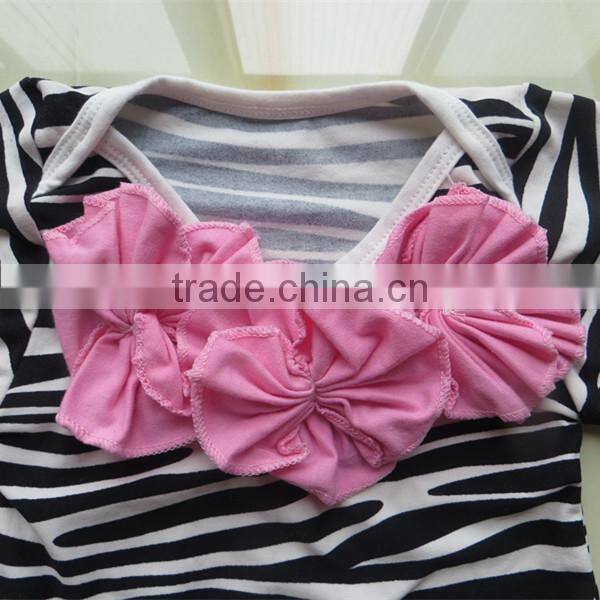Boutique Wholesale Newborn Baby Romper Cute Infant & Toddler Zabra Gifts Clothing Sets Girls