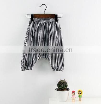 Wholesale Harem Pants Gingham Cotton Fabric Children Clothes Online Shop China
