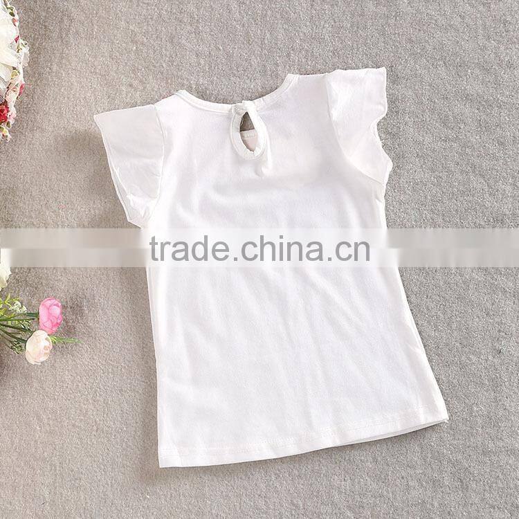Valentines Day Gift Special Design Girls Cotton Sequins Skirt 2PCS Boutique Dresses