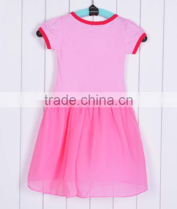 2014 Kids Baby's New Pink Blue Girls Kids One Piece Dress Tutu Dress Costume 5 Sizes SV005260#