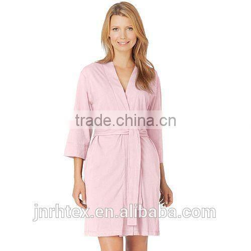 Mature women warm sexy bathrobe,cotton hotel bathrobe