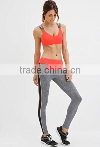 Mesh splicing stretch leggings
