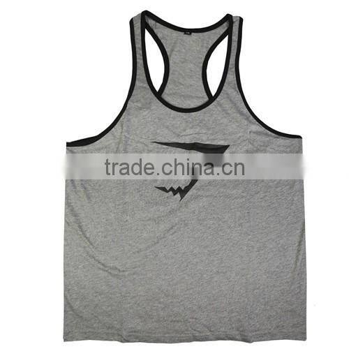 New Brand Gym Shark Singlets Mens Tank Tops Stringer Bodybuilding Equipment Fitness Men's GYM Tank Shirts Sports Clothes