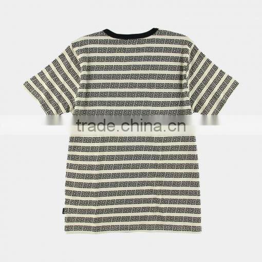 Spiral stripes crew T-Shirt
