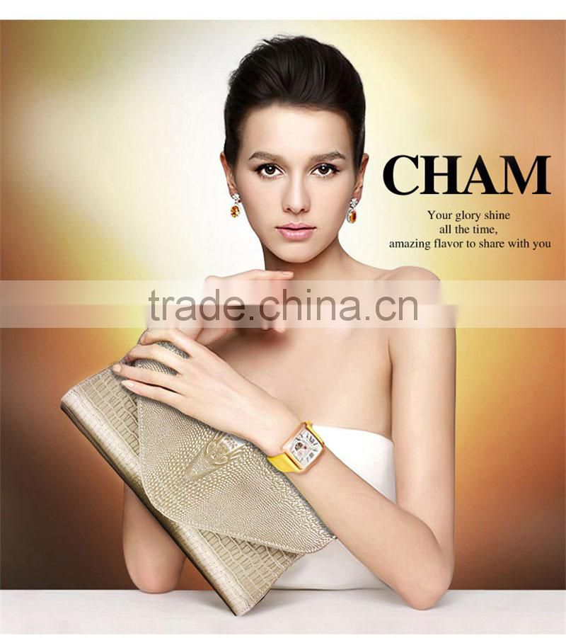 Women Clutch Bags Vintage Leather Crocodile Pattern Envelope Shoulder Ladies Small Messenger Bag