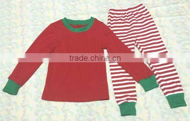 2017 new arrival christmas baby clothing little teenage kid child boys girls pajamas red pjs Kids Christmas Pajamas